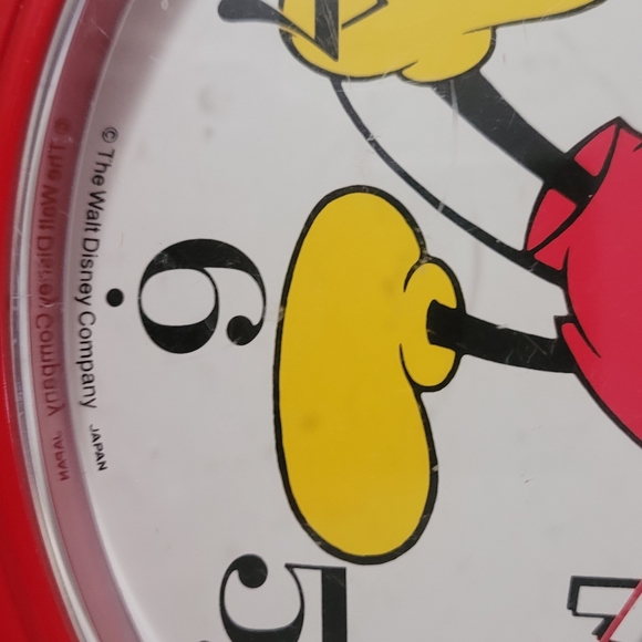 Vintage Mickey Mouse Wall Clock Lorus Quartz Teste - Picture 3 of 4